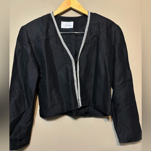 JAPON ET CHINE Vintage Linen Ramie Blazer Jacket - Picture 2 of 7